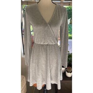 Z Supply Faux Wrap Sweater Dress SMALL